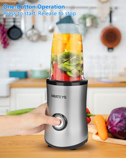 Personal Blender with Button,350W Professional Kitchen Blender for Smoothies and Shakes,Portable