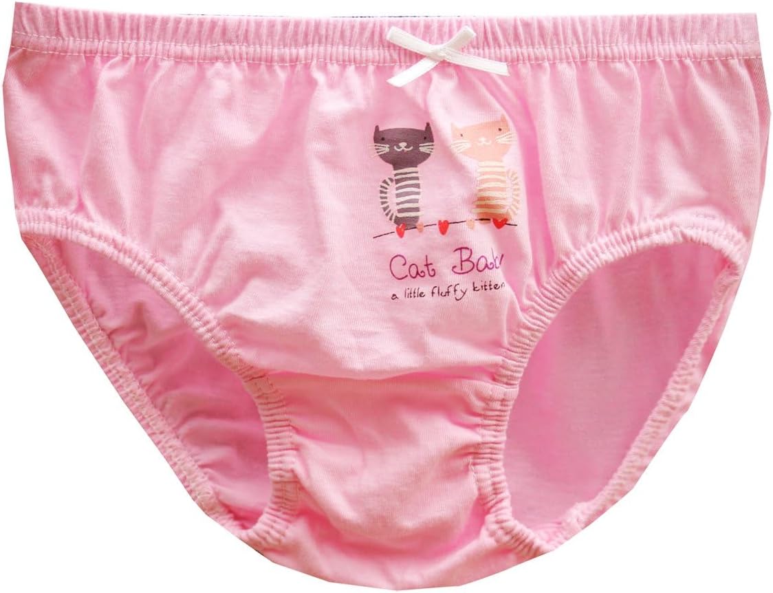 CHUNG Toddlers Little Girls Cotton Briefs Panties Pack of 5/6 Print Underwear 2T-10Years