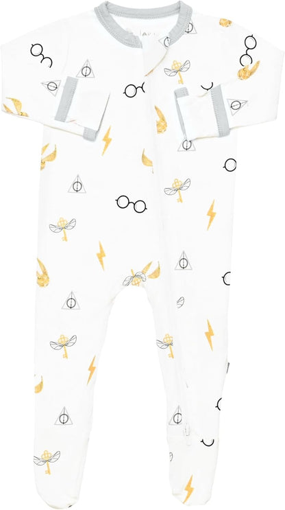 KYTE BABY Unisex Zipper Closure Footies, Rayon Made From Bamboo, 0-24 Months