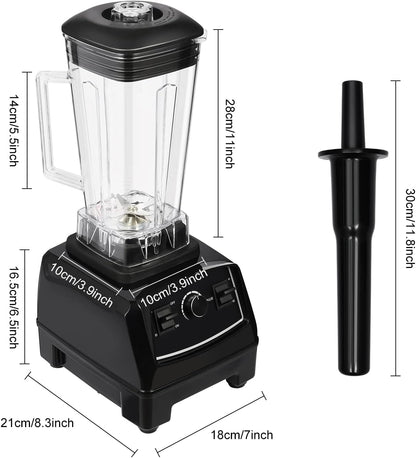 Blender 2L Automatic Smoothie Mixer Baby Food Blender 68oz Fruit Vegetables Juicer 2200W High-Speed