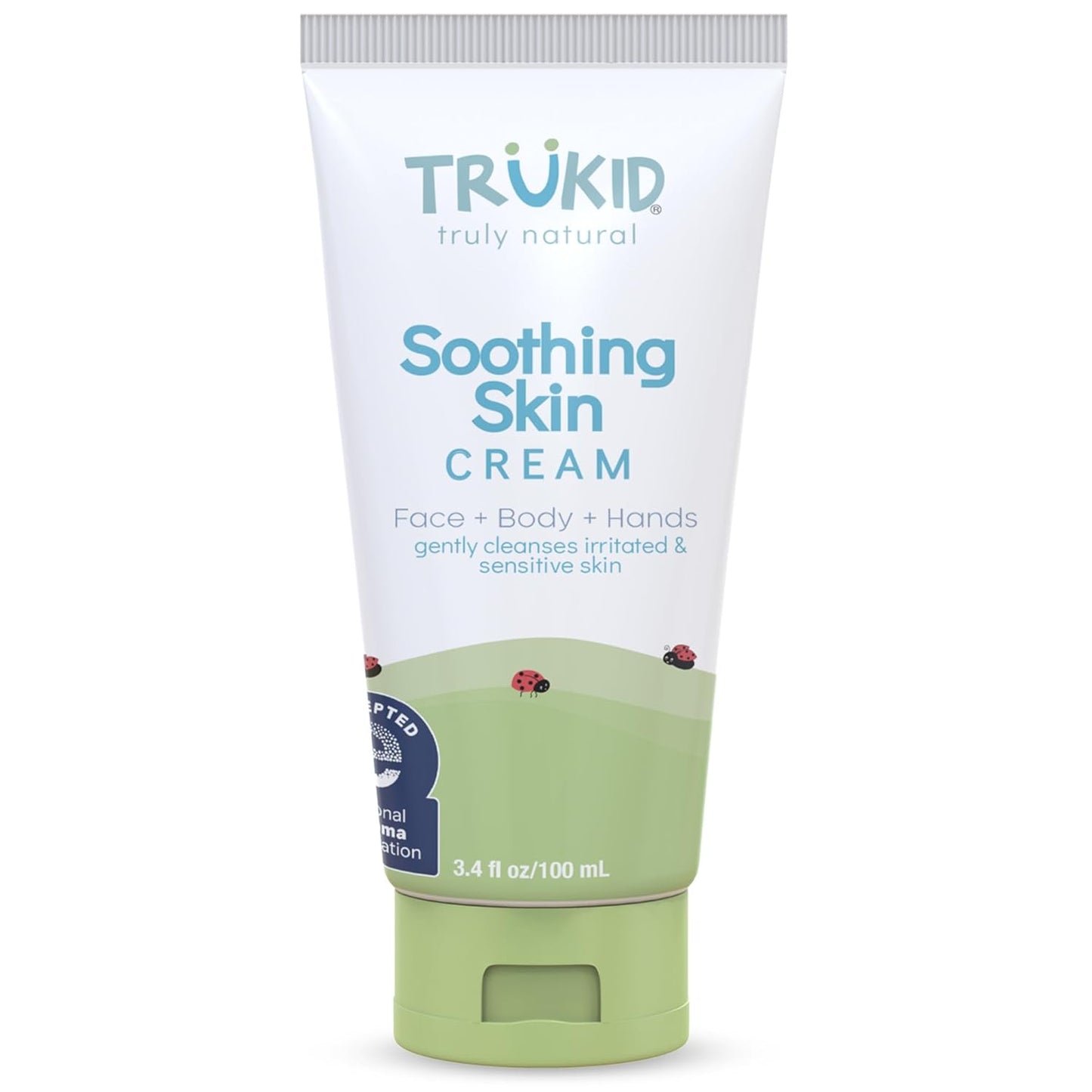 TruKid Natural Eczema Cream for Kids, Toddlers & Babies, NEA-Accepted for Eczema, Safe for