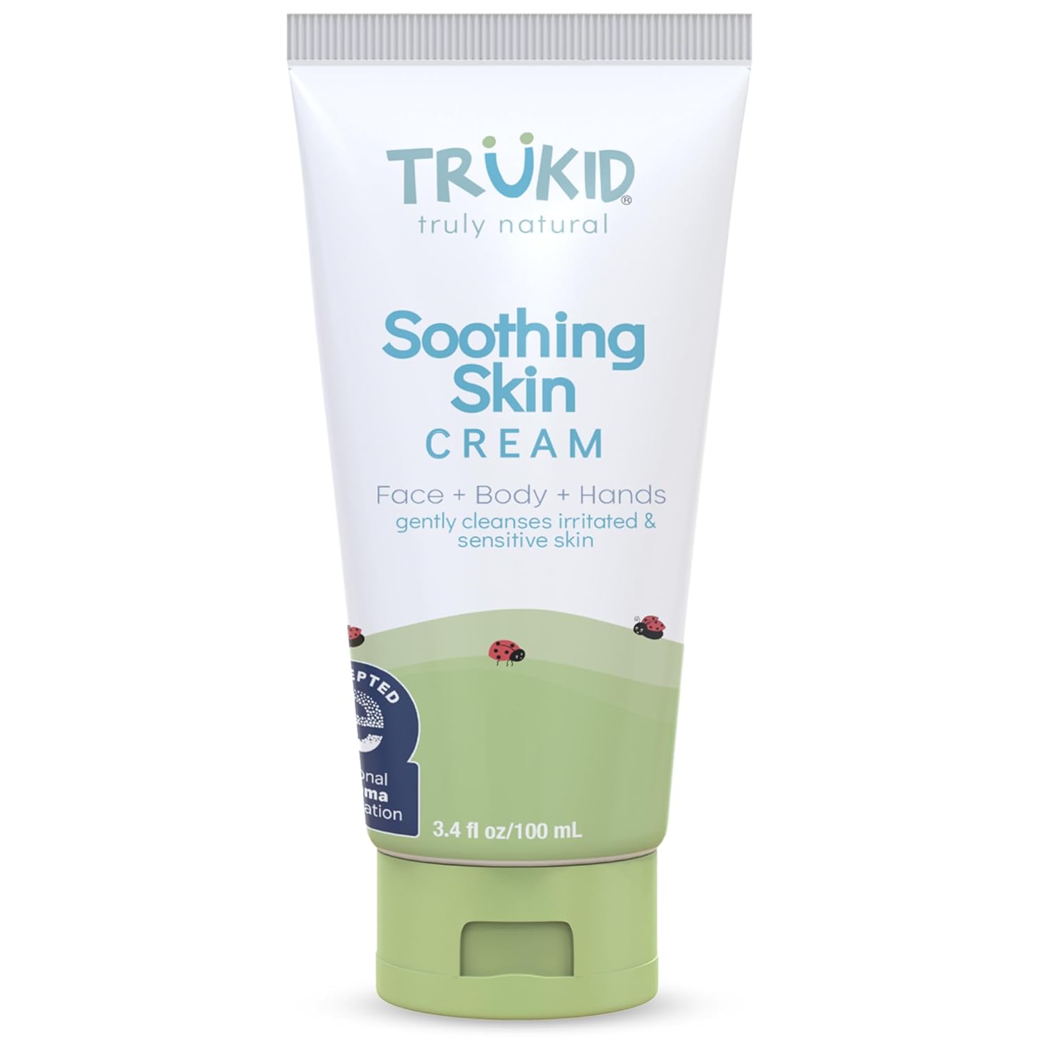 TruKid Natural Eczema Cream for Kids, Toddlers & Babies, NEA-Accepted for Eczema, Safe for