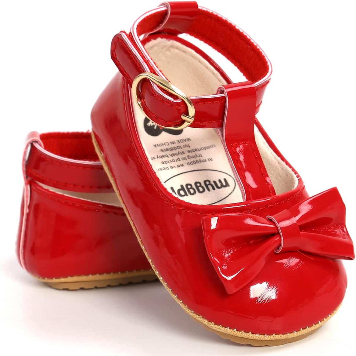 Baby Shoes Mary Jane Flats Non Slip Soft Sole Infant Toddler Sneakers First Walkers Party Christmas Dress Shoes