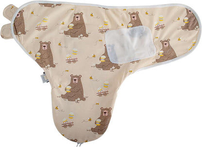 HOUSBAY Baby Swaddle Blanket Boy Girl Super Soft Material Newborn Adjustable Swaddles 2-Way Zipper