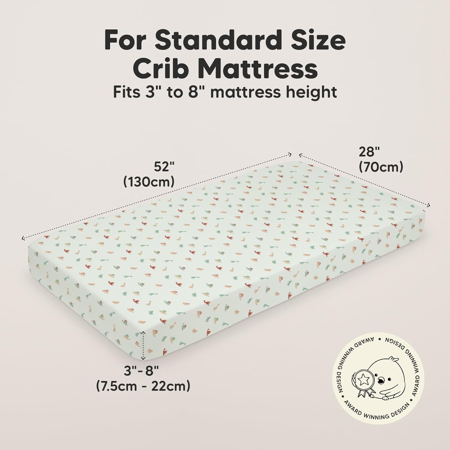 KeaBabies 2-Pack Organic Crib Sheets for Boys, Girls - 52x28 Fitted Crib Mattress Sheet Neutral