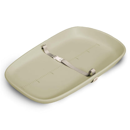 Baby Changing Pad, Soft, Lightweight and Portable, Waterproof and Easy to Clean, Large EVA Cushion for Comfort with Height Scale and Anti Slip Bottom (Oliver Green with Scale)