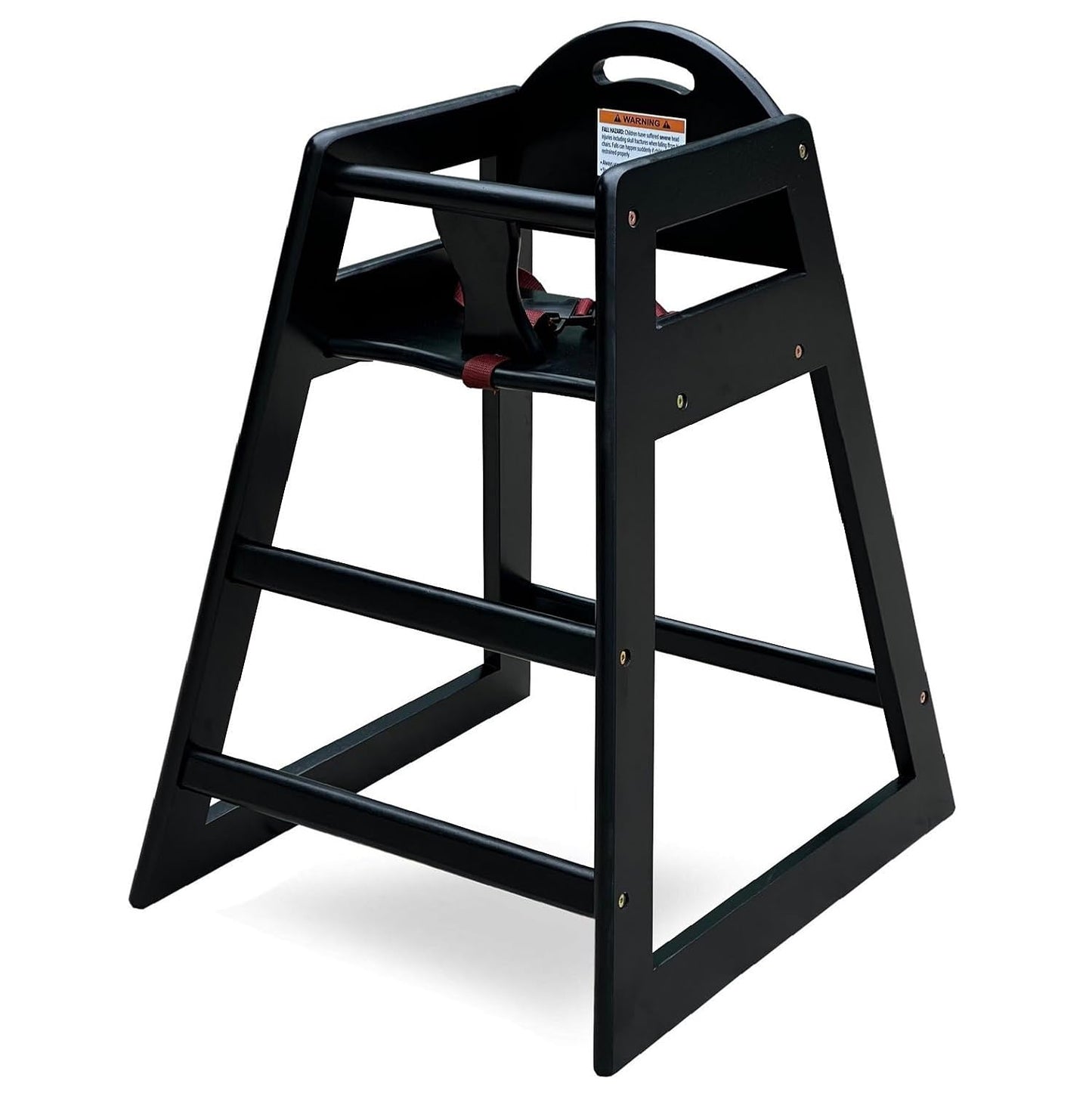 Wooden High Chair for Baby & Toddler – Restaurant-Style Stackable HighChair with Commercial Grade