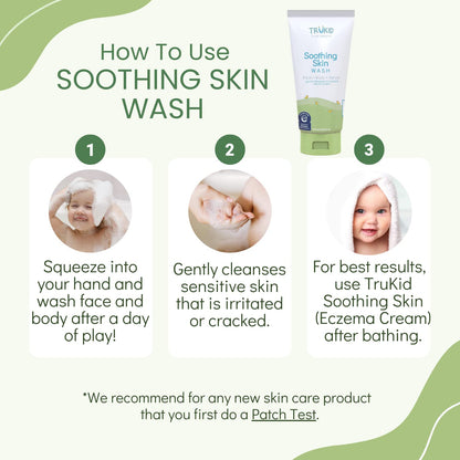 TruKid Kids Body Wash – Natural, Unscented Face, Body & Hand Wash for Sensitive Skin - NEA-Accepted
