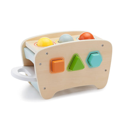 Amazon Basics Musical Pounding Bench With Xylophone and Shape Sorter Educational Toy for Toddlers