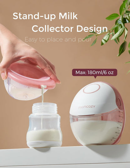 Momcozy Breast Pump Hands Free Mobile Style | M6, Wearable Breastfeeding Pump Ideal Rhythm for More