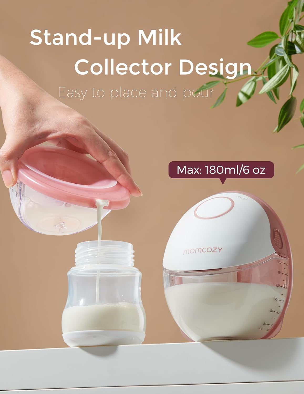 Momcozy Breast Pump Hands Free Mobile Style | M6, Wearable Breastfeeding Pump Ideal Rhythm for More