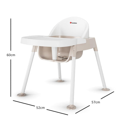 Foundations Secure Sitter 11" Feeding Chair, Stable “No Tip” Feet, 3-Point Adjustable Harness