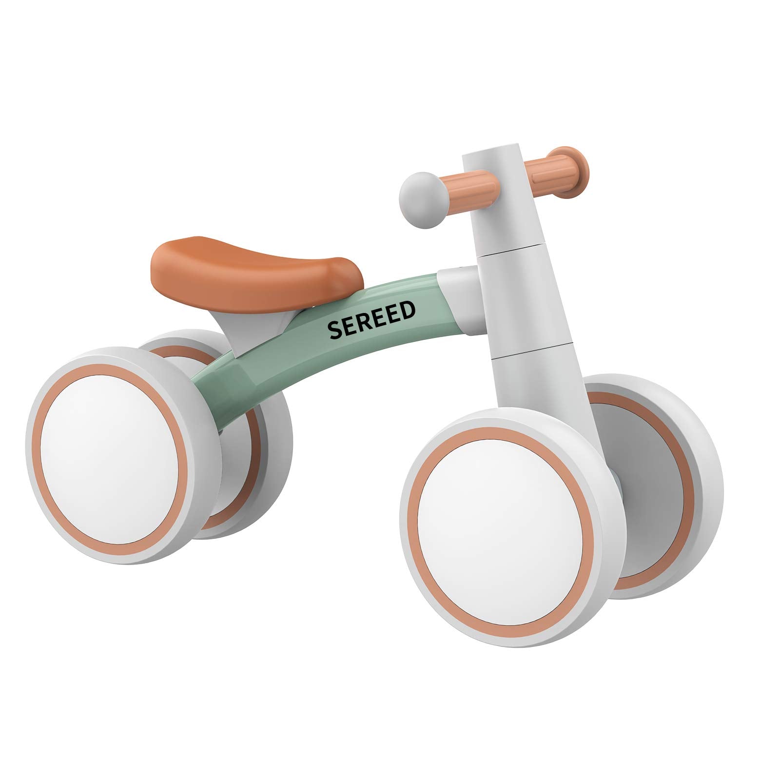 SEREED Baby Balance Bike for 1-2 Year Olds - 4 Wheels, First Bike for Toddlers, Birthday Gift