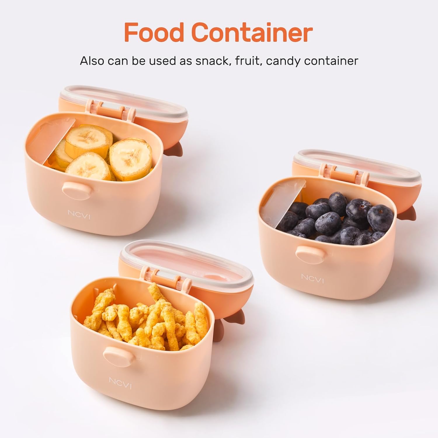 NCVI Baby Formula Dispenser On The Go, Formula Container To Go, Formula Holder for Travel, Outdoor