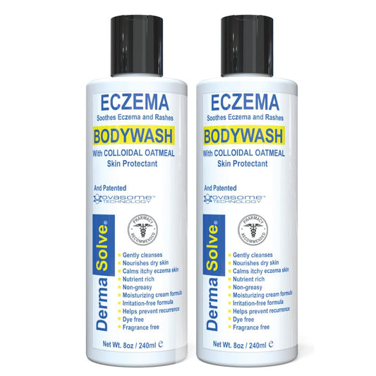 Dermasolve Eczema Relief Body Wash (2 Pack) | Protects, Moisturizes, and Repairs Skin - Kids