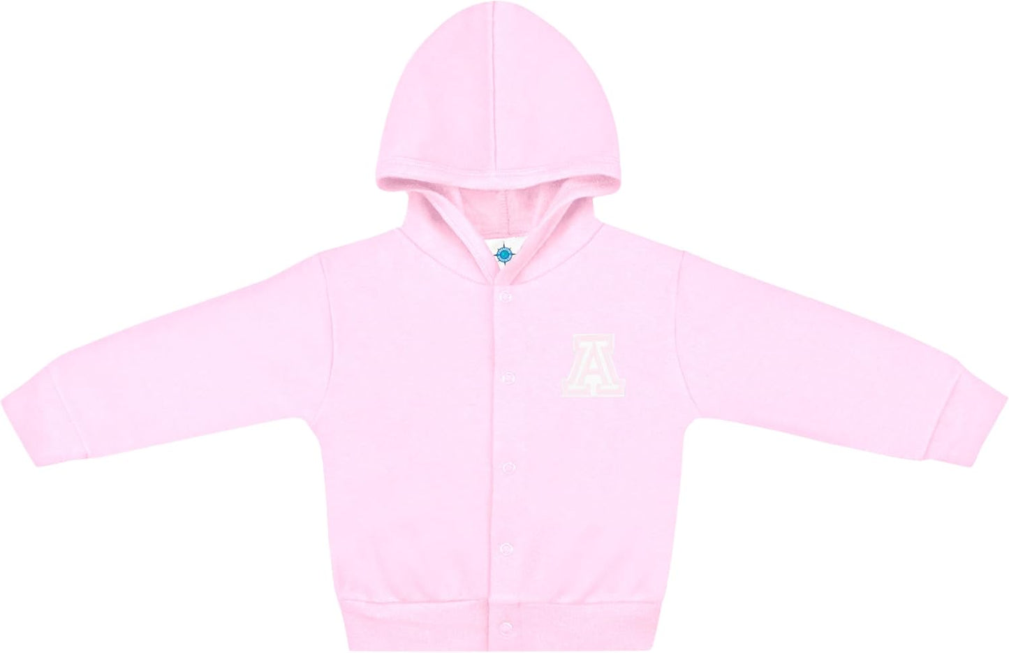 Creative Knitwear College Baby Snap Hooded Jacket - Team Logo, Multiple Colors, for Boys & Girls, (0-24 Months)