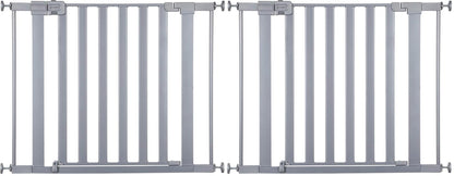 Safety 1st Walk Through Baby Gate with Door, Adjustable Pressure Mount Lift, Dog Gates, Fits 29"-38" Wide, 2-Pack, Silver