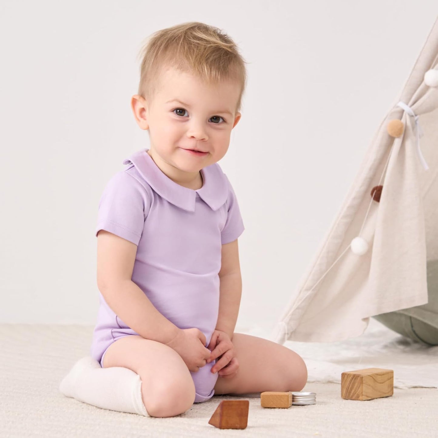 pureborn Baby Boys Girls Bodysuit Super Soft Cotton Romper 0-24 Months