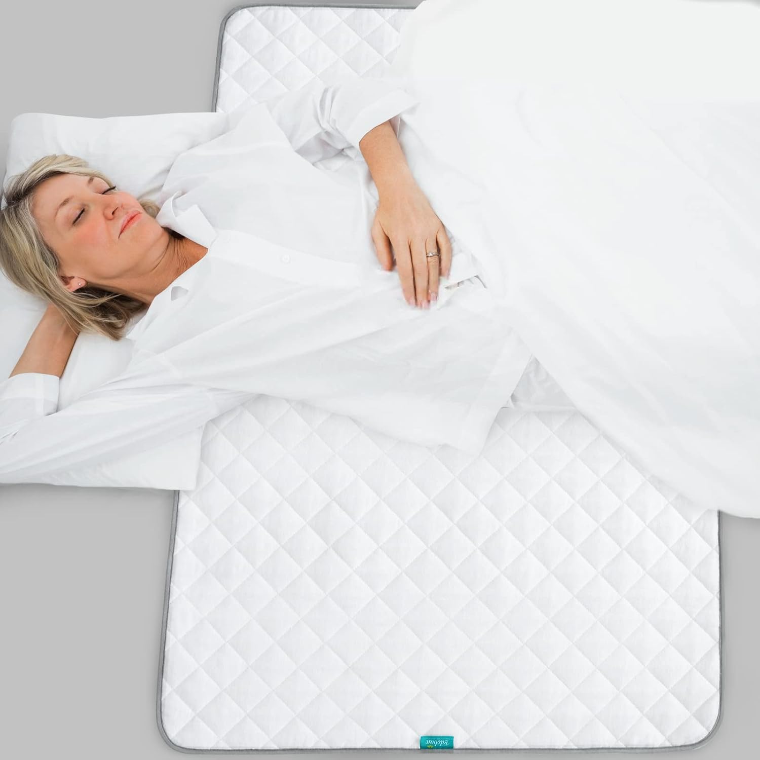 Waterproof Crib Mattress Protector 34" x 52", Non-Slip & Sturdy Mattress Pad, 4 Layers Incontinence