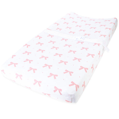 Cuddly Cubs Changing Pad Covers ??2 Pack ??Snuggly Soft Plush Cotton Changing Table Covers for Girl ??Fits Perfectly on Summer Infant and Other 16 x 32 Baby Changing Table Pads ??Pink