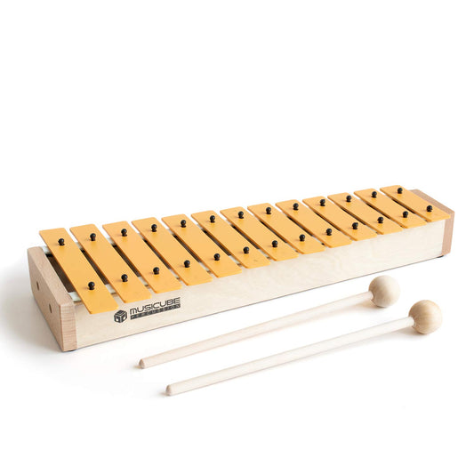 MUSICUBE 13 Keys Xylophone for Kids Wooden Xylophone Musical Instrument with Mallets Glockenspiel