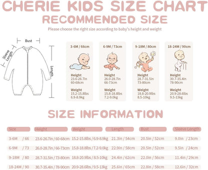 100% Organic Cotton Soft 3-24 Months Baby Romper Jumpsuits for Boys and Girls Unisex Long Sleeve