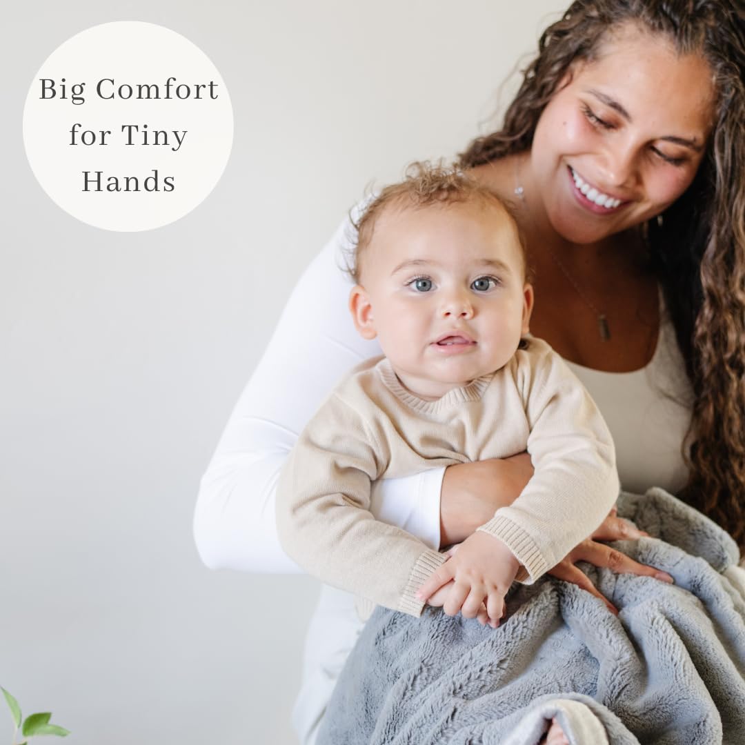 SARANONI Receiving Blankets for Babies Super Soft Boutique Quality Lush Luxury (Gray, Receiving 40"