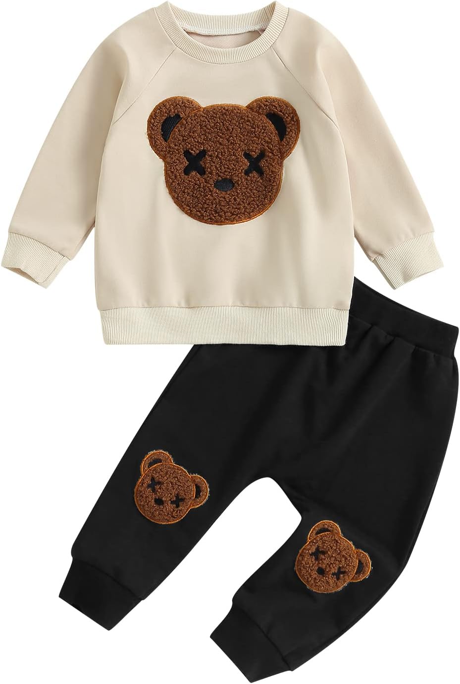 WZTYYDS Toddler Boy Clothes 2T 3T 4T 5T Fall Outfits Baby Pullover & Pants Sets Kids Winter 2Pcs Sweatsuit