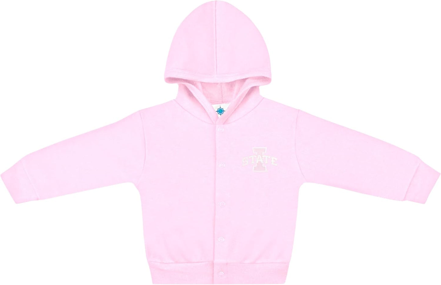 Creative Knitwear College Baby Snap Hooded Jacket - Team Logo, Multiple Colors, for Boys & Girls, (0-24 Months)