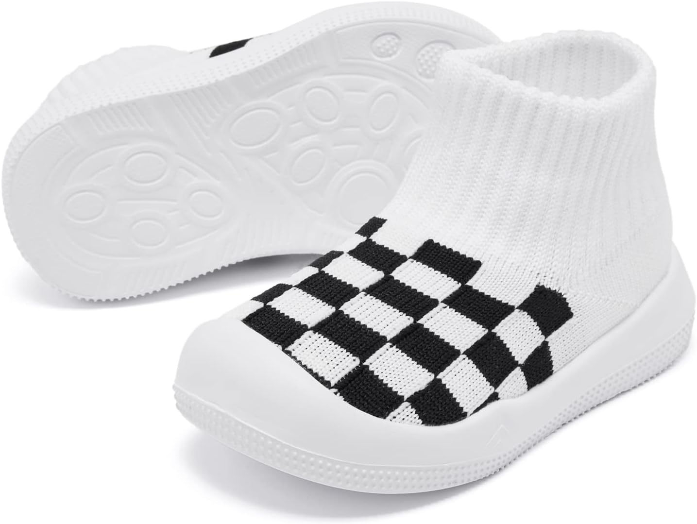 Eashi Baby Boy Girl Non-Skid Indoor Infant Walking Shoes Breathable Warm Elastic Sock Shoes with Memory Sole Protect Toes Outdoor Sneakers