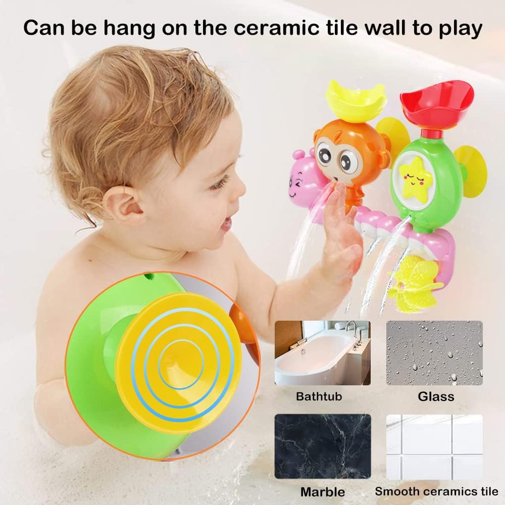 G-WACK Bath Toys for Toddlers Age 1 2 3 Year Old Girl Boy, Preschool New Born Baby Bathtub Water