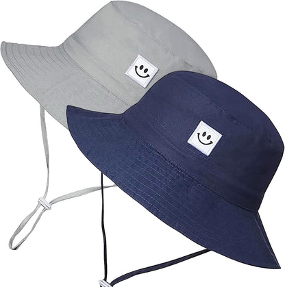 55cube Toddler Sun Hat Beach Bucket Hat for Girls Boys Toddlers