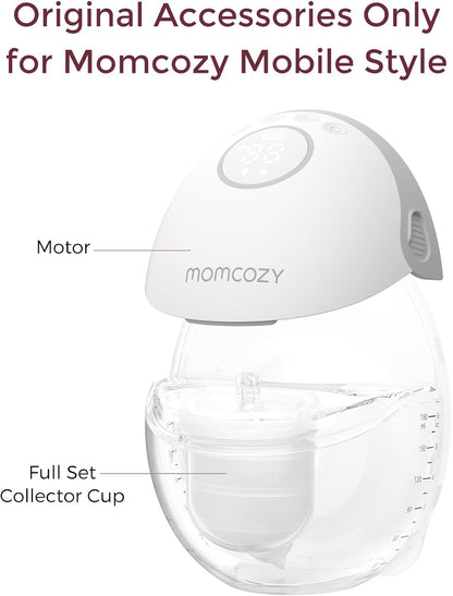 Momcozy Full Set Collector Cup Only Compatible with Momcozy Mobile Style | M6 NOT for Others.