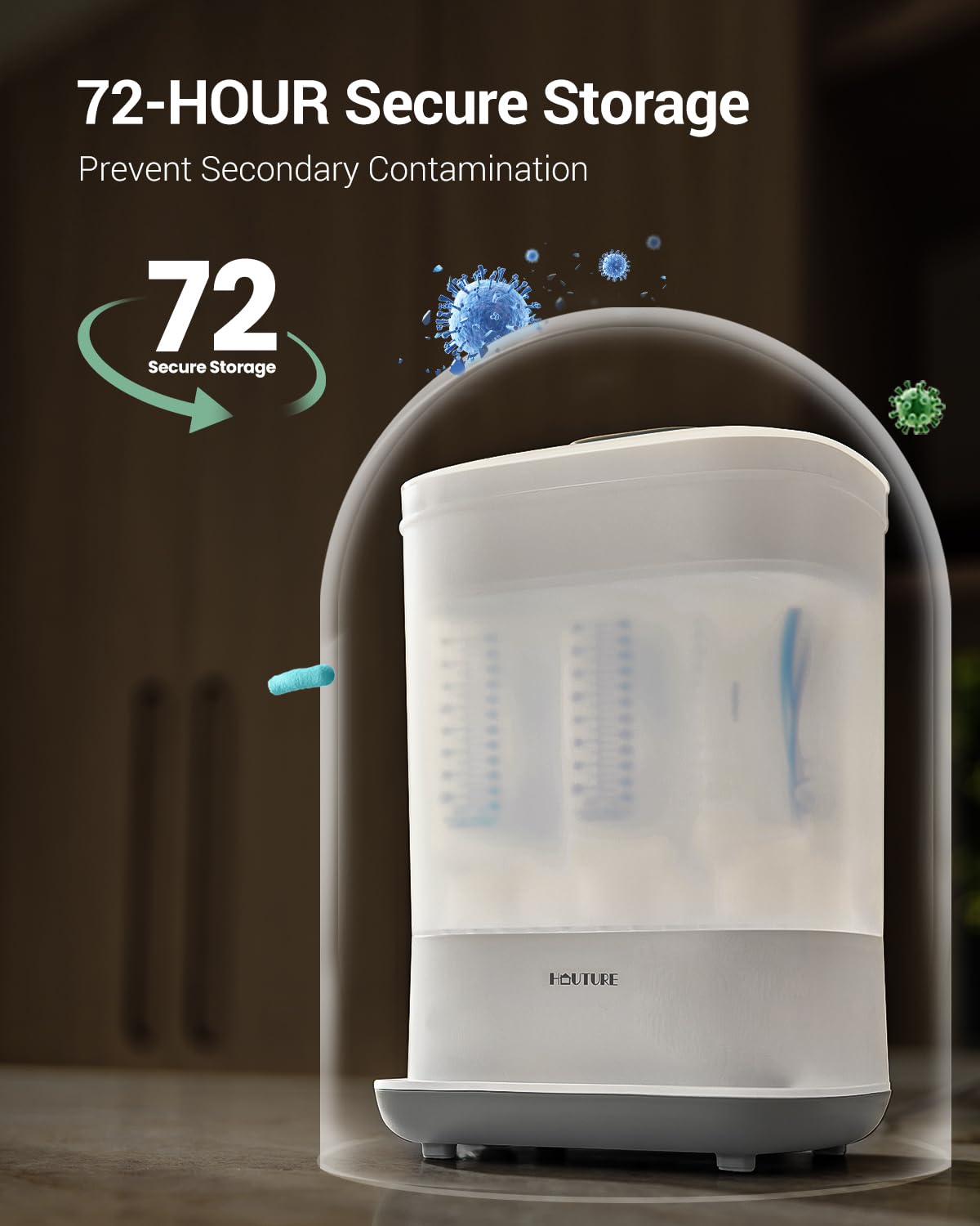 Baby Bottle Sterilizer | Esterilizador de Biberones, 6-in-1 HAUTURE Bottle Sterilizer and Dryer