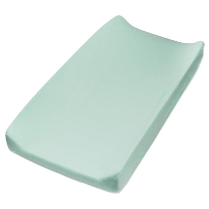 HonestBaby Organic Cotton Changing Pad Cover, Sage, One Size