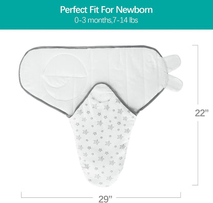 Biloban Baby Swaddles 0-3 Months for Boy Girls, Warm Quilted Baby Swaddle, Newborn Swaddle