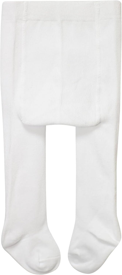 Baby Girls Tights White Thick Leggings Stockings Cotton Pantyhose for Newborn Infant Toddler 1Pack