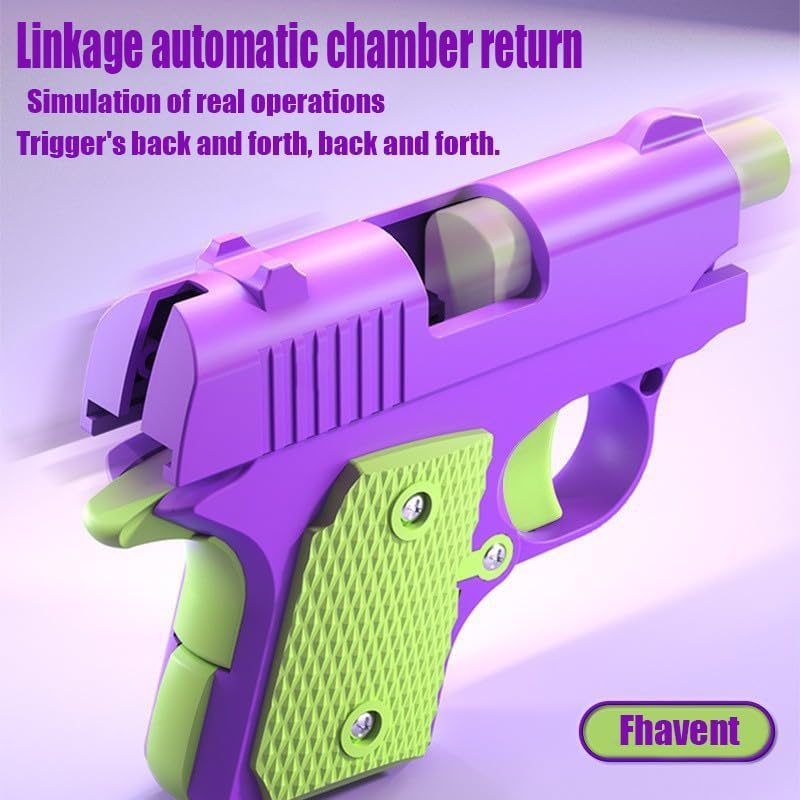 Easter Basket Stuffers,1911 3D Printed Small Pistol Toys, Stress Relief Pistol Toys for Adults, Suitable for Relieving ADHD, Anxiety,Easter Fillers Easter Gifts for Boys(2pcs-C)