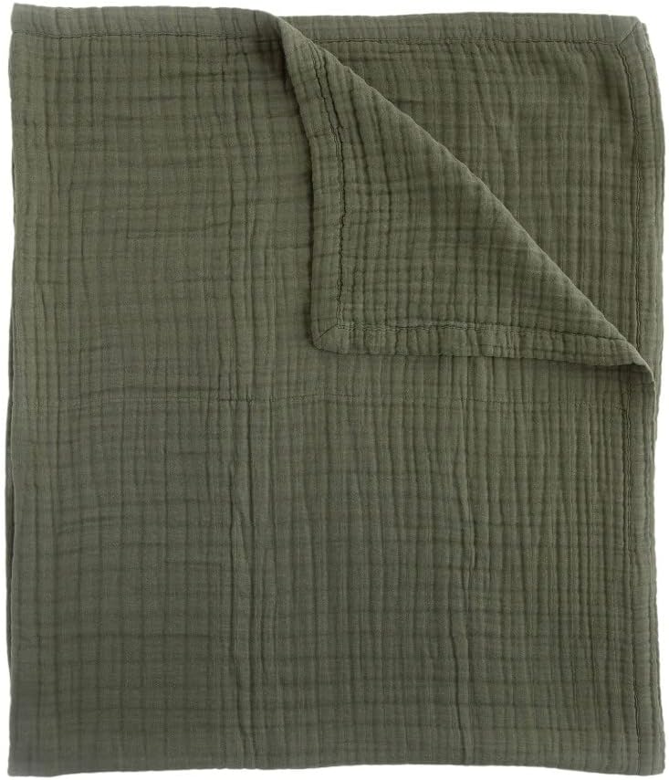 Little Unicorn Premium Quilted Throw | Super Soft, Multi-Layered Muslin XL Blanket| Great for Kids