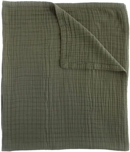 Little Unicorn Premium Quilted Throw | Super Soft, Multi-Layered Muslin XL Blanket| Great for Kids