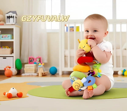 GZYFUVALW Car Seat & Stroller Toy_Infant Toys Baby Sensory Interaction Cartoon Toys with Ringing