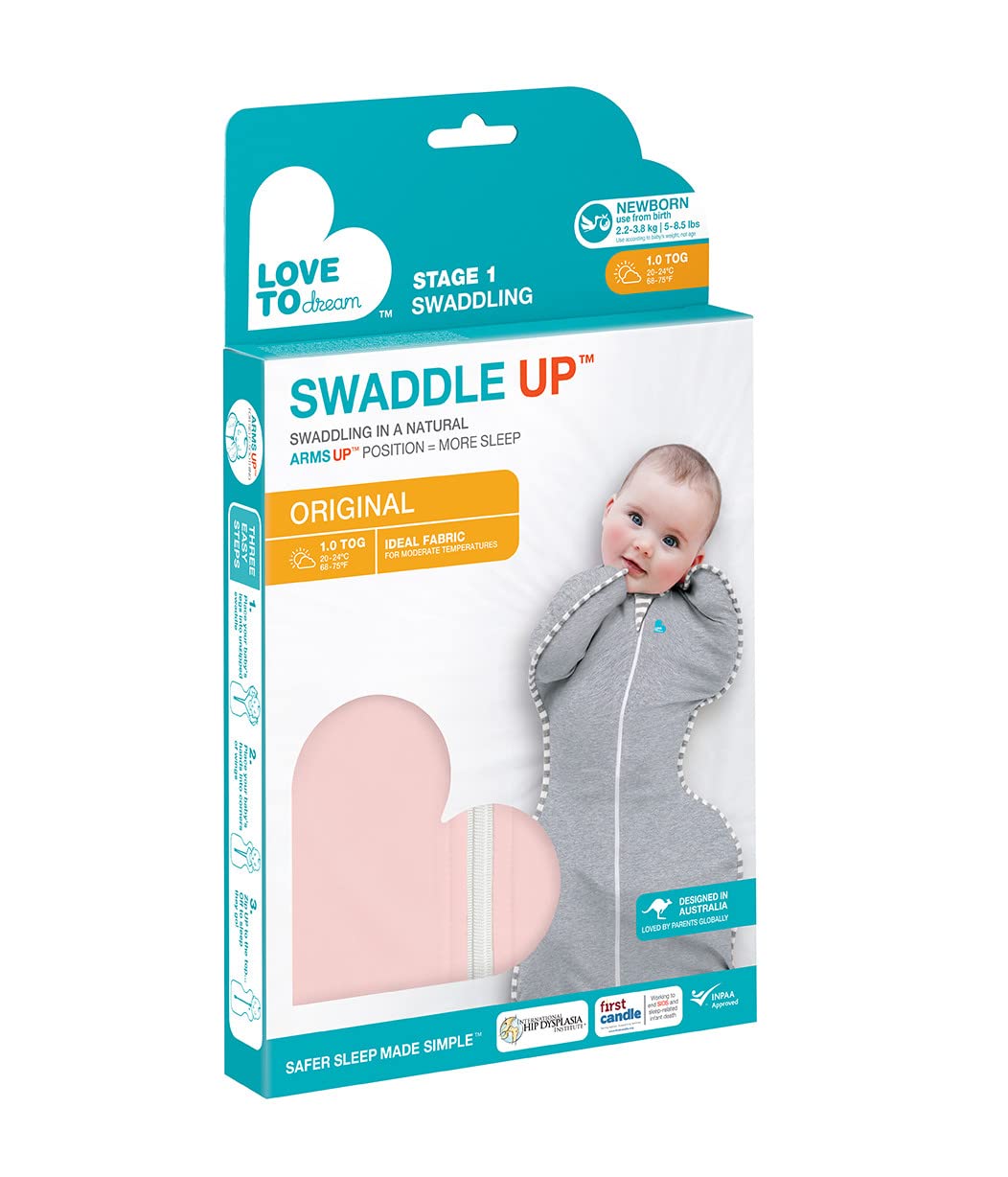 Love to Dream Swaddle UP, Baby Sleep Sack, Self-Soothing Swaddles for Newborns, Improves Sleep