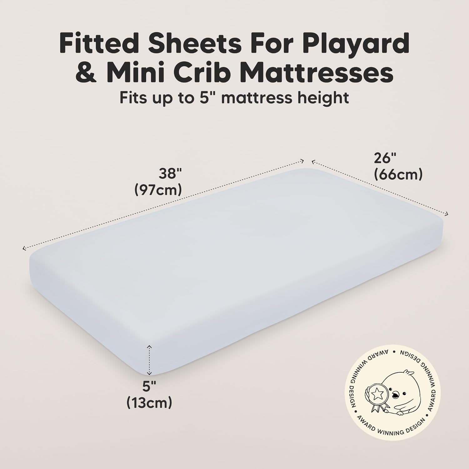 KeaBabies 2-Pack Organic Crib Sheets for Boys, Girls - 52x28 Fitted Crib Mattress Sheet Neutral