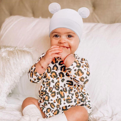 DRESHOW BQUBO 4 Pieces Baby Beanie Newborn Toddler Soft Cute Knit Hat Hospital Hats for Baby Boys Infant Cap Beanies