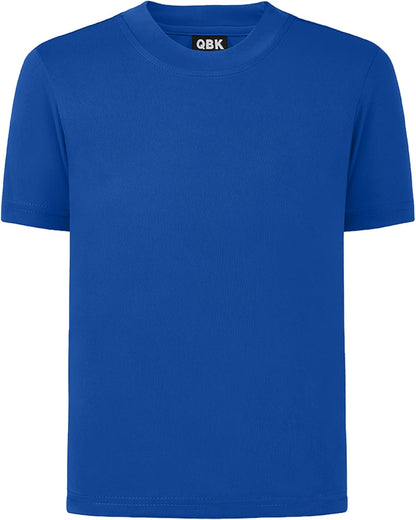 QBK 2T to Youth Neon Shirt Kids UPF 50+ Dry Fit Athletic Short Sleeve Rash Guard T Shirts for Boys Girls Sports Undershirt
