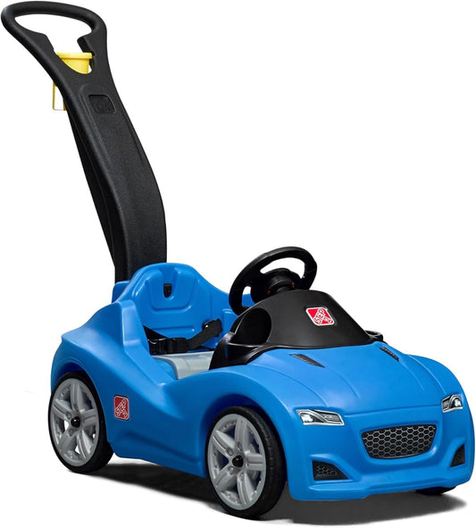 Step2 Whisper Ride Cruiser Kids Push Car, Ride On Toy, Stroller Substitute, Includes Seat Belt &
