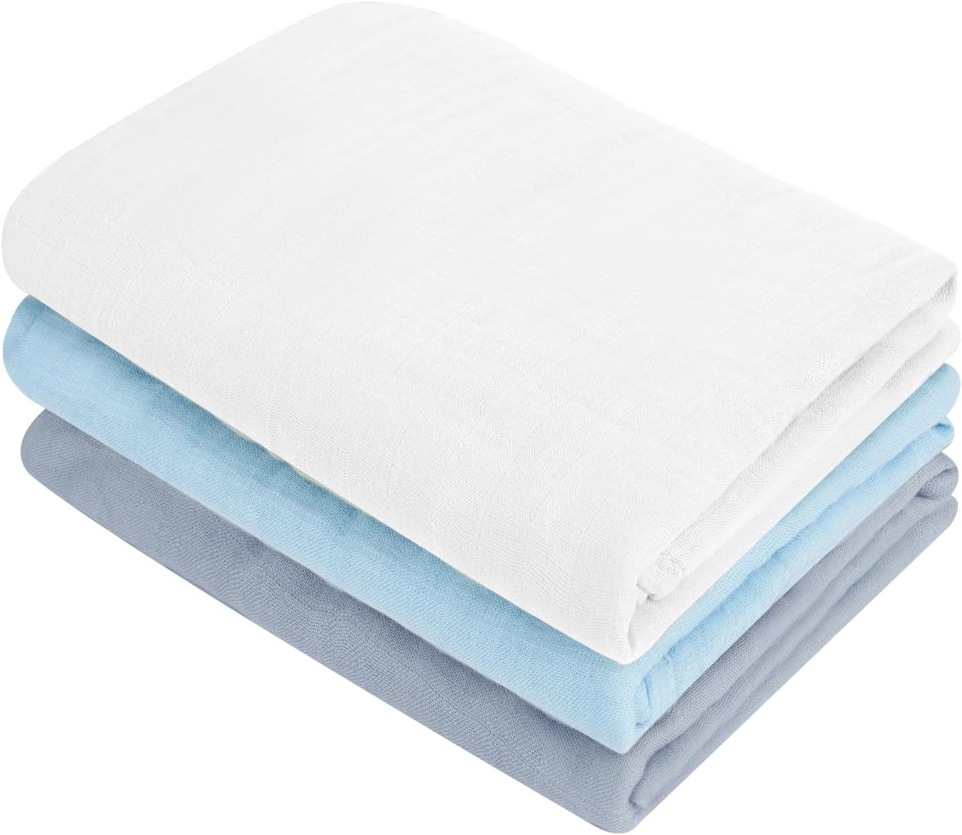 Muslin Swaddle Blankets, Nursery Receiving Blanket for Newborn, Baby Swaddle Wrap Soft Silky &