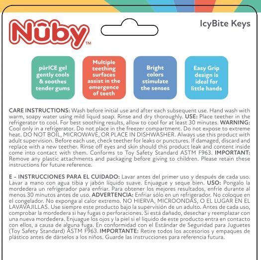 Nuby Ice Gel Teether Keys