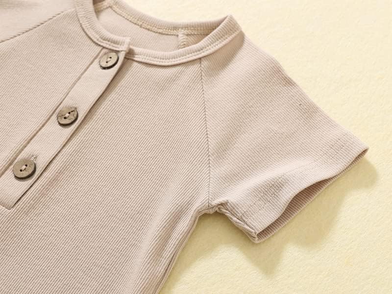 Baby Boys Girls 2 Pack Romper Jumpsuits Short Sleeve One Piece Clothes Sets