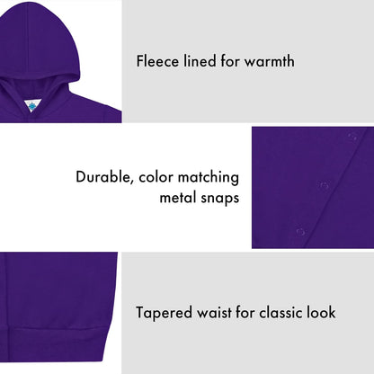 Creative Knitwear College Baby Snap Hooded Jacket - Team Logo, Multiple Colors, for Boys & Girls, (0-24 Months)